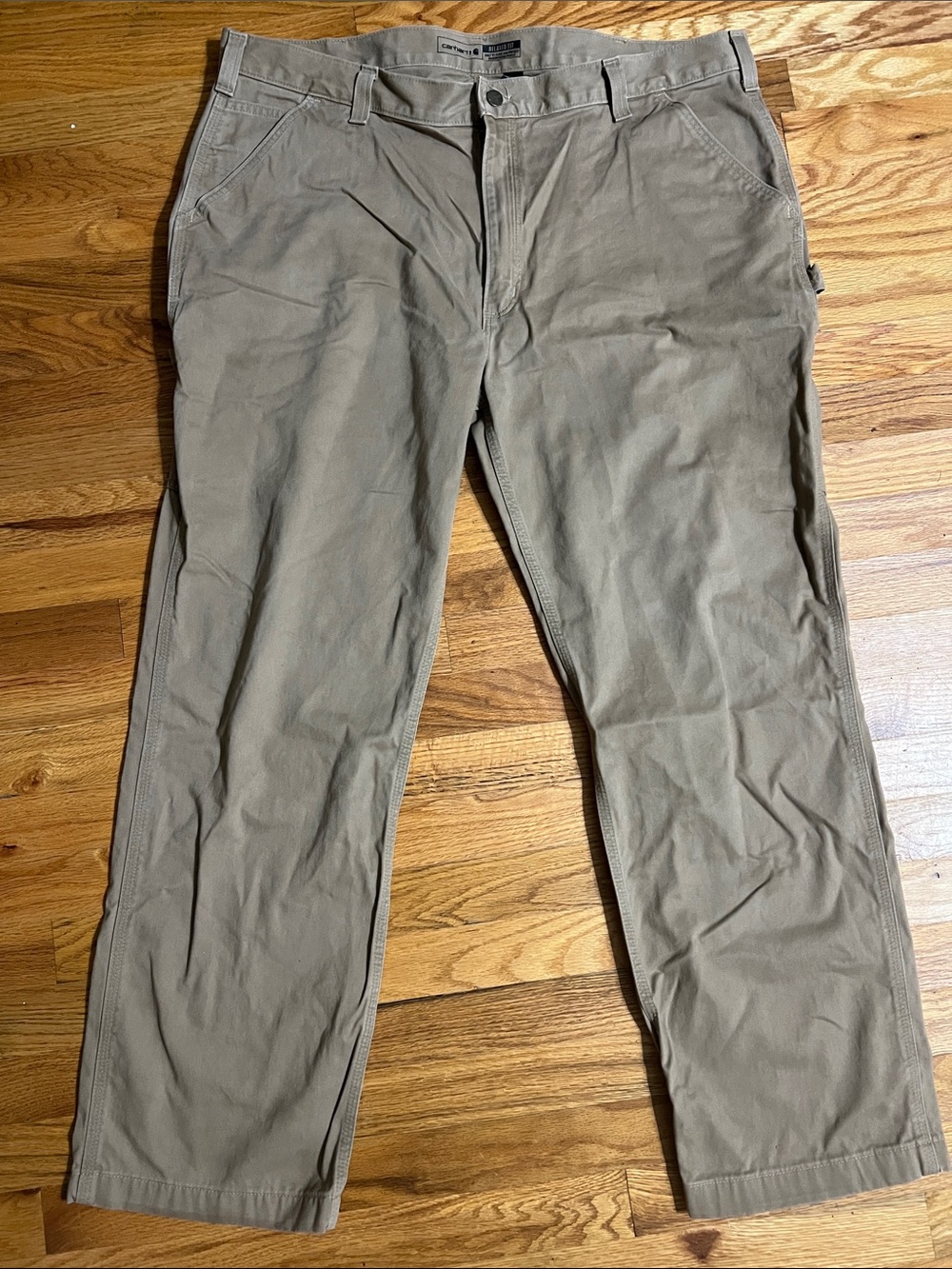 Carhartt Men's Khaki/Tan Work Chino  pants / relaxed fit/ Size 42/32